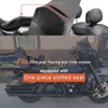 FOVPLUE Rider Backrest w/Organizer Storage Bag, Adjustable Detachable Plug-in Driver