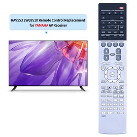 TCNOUMT Audio Remote Control RAV553 ZW69510 Compatible with Yamaha AV Receiver RX-A770 RX-V683, No Setup Required and Direct Use