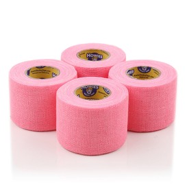 Howies Hockey Tape - Pro and Stretch Grip Hockey Tape (4 Pack) Coband Cohesive Wrap… (Pink Pro)