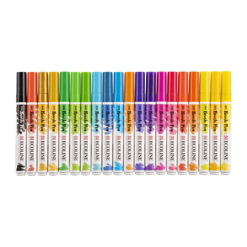 Pinselstift Talens Ecoline Brush Pen 20er Set