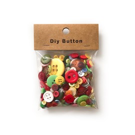 1 Pack Resin Sewing Buttons Round Mixed Buttons for Clothes Sewing DIY Craft Projects, 150g, Colorful