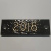 Unbranded 2018 Headstone Monument Date Plate Cast Bronze 1-1/4" x