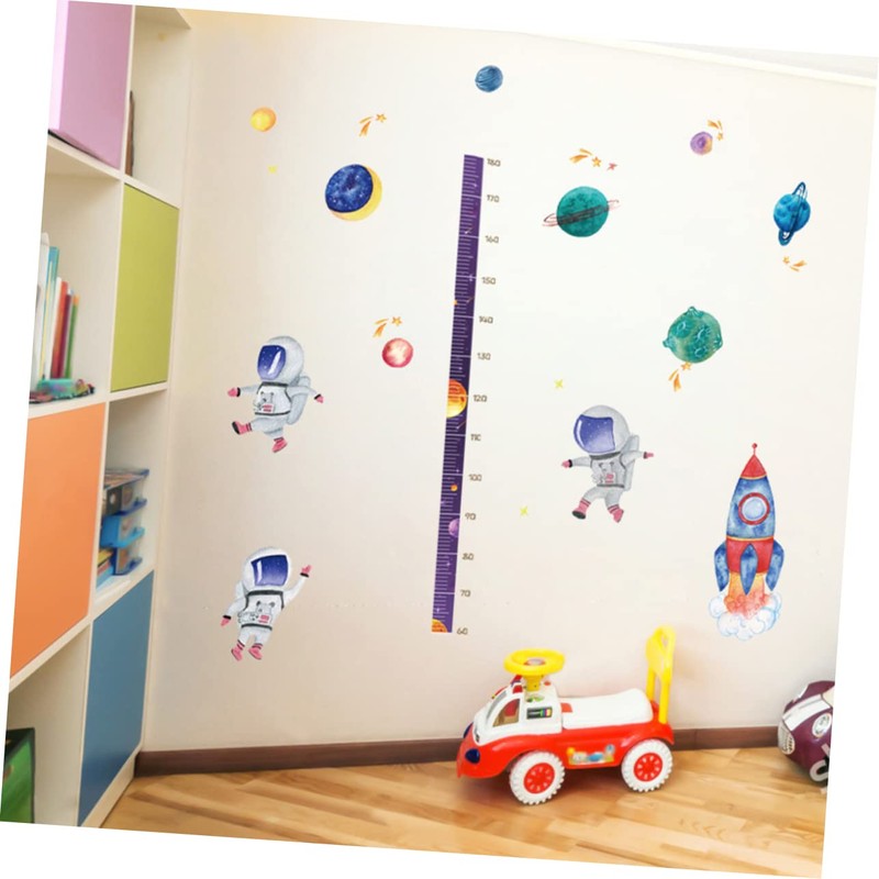 CORHAD 1 Set Removable Height Wall Sticker Astronaut Pattern Decal