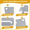 IWIWE 116791 Mounting Plate Compatible with IKEA Bed Frame Part
