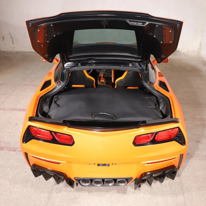 carcartrim-2022 BLACK Trunk roof storage bag Fit For CORVETTE C7