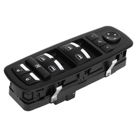 A ABSOPRO Power Window Switch No.670097037 Front Left Driver Side Window Control Switch for Maserati Ghibli 2014-2018 Black