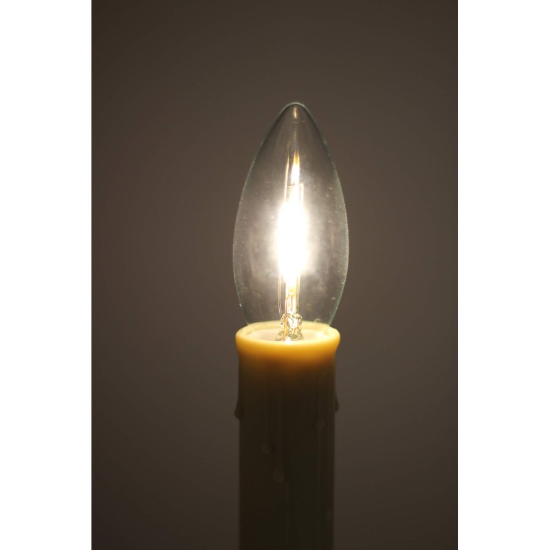 Creative Hobbies LED Replacement Light Bulbs for Electric Candle Lamps,