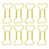 100pcs Colored Dog Bone Shape Paper Clips Black Lightweight Notebook
