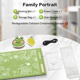 BERXOL Electric Warming Tray, Silicone Heating Mat for Food, with 3 Temperatures Setings, Foldable, Roll Up Food Warmer for Parties, Gatherings, Buffet and Everyday Use