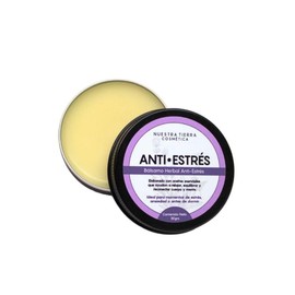 Nuestra Tierra Cosmetica Bálsamo Herbal Anti-Estrés, Aceites Esenciales para Relajación, Equilibrio Cuerpo y Mente, 30g