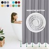 Biscaynebay Long Fabric Shower Curtain Liners 72" Width by 78"