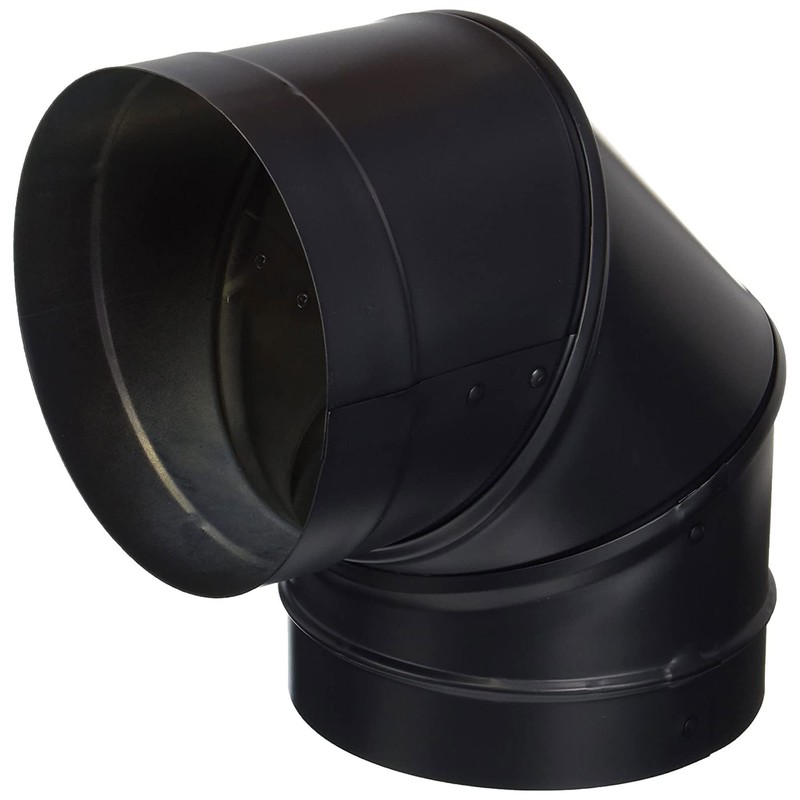 DuraVent DuraBlack 6 Inch 24 Gauge 430 Stainless Steel Easy