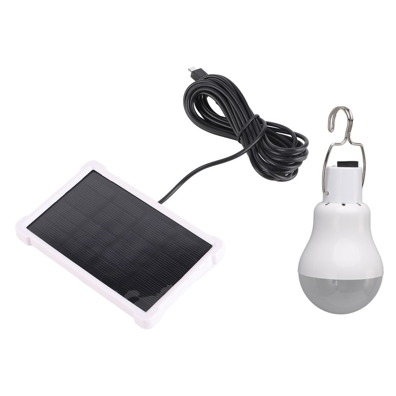Portable Solar LED Light Bulb Rechargeable Solar Light Bulb for