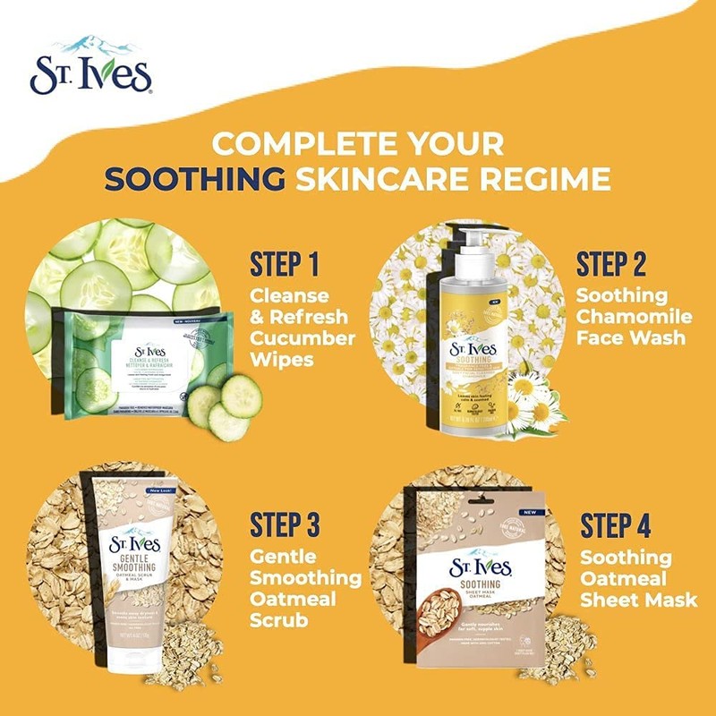 St Ives 200ml Daily Facial Cleanser Soothing Chamomile