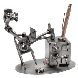 STEEMO Screw Man Office Safe Desk Decoration Pen Holder 16 x 8 x 14 cm
