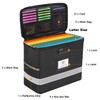 Fireproof File Box with Lock, Document Box Storage Organizer, Suitable