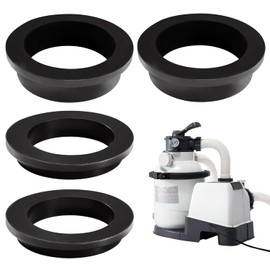 YIXISI 4 pieces 11228 11412 pool sealing rings washers, pool L-shaped O-rings replacement, pool filter pump sealing rings, compatible with Intex sand filter pumps 26323CA, 26323EH, 26331CA, 26331EH