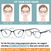 SUNAMOY Progressive Multifocal Reading Glasses Women Cat Eye No Line