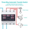 Automatic Transfer Switch, 110V 63A Auto Transfer Switch Real-time Monitoring