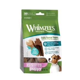 WHIMZEES Puppy Stix, Natural and Grain Free Dog Chews, Puppy Dental Sticks, 28 Pieces, Size XS/S