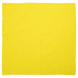 Yellow Solid Bandanas - Dozen Packed 14x14