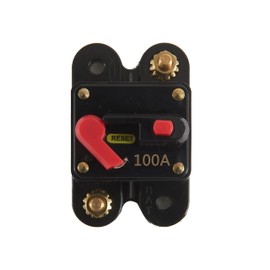 kitletsuit Circuit Breaker Reset Fuse Holder, 30 Amp -300 Amp Waterproof Circuit Breaker 12-24 V (100A)