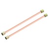 uxcell 2Pcs Air Compressor Exhaust Tube, 3/8" Thread Dia 8"