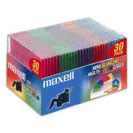 Pocket CD Slim Jewel Cases, 30 Pack