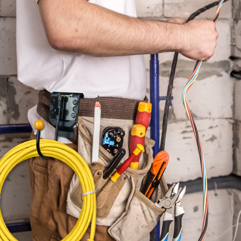 MELOTOUGH Tool Belt Hook,Tool Holster,Drill Belt Holder,Cordless Drill Holster Single