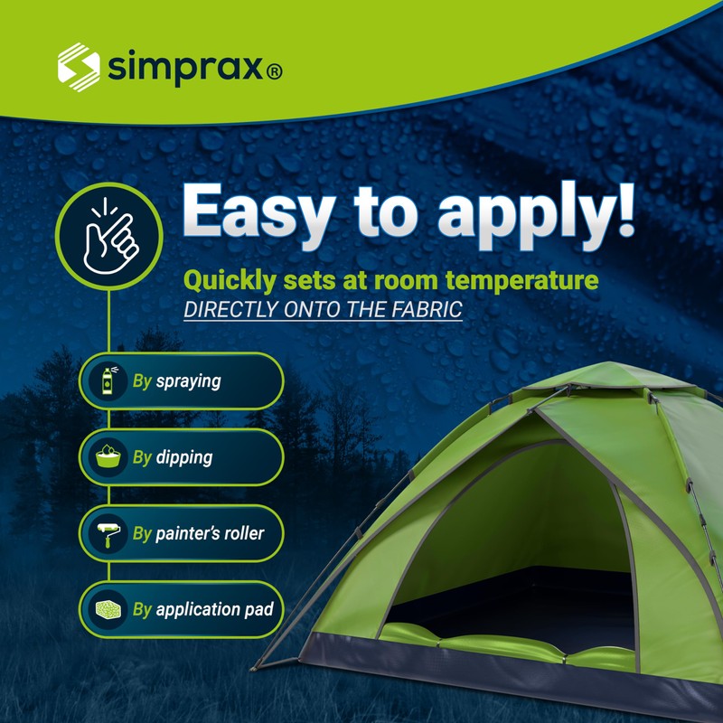 simprax® Tent Waterproofing Spray - Certified Eco-Friendly, UV-Stable & Biodegradable