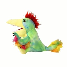Dinosaur Hand Puppets 11.8 Inch Plush Stuffed Animals with Open Movable Mouth, Interactive Toy Storytelling Gift for Girls and Boys:_Parasauropterygii
