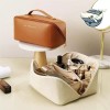 Kongsim Patsim [콩심팥심]빅사이즈 메이크업 파우치 수납정리 핸드백 필수 [Gunship, Beanship] Big Size Makeup Pouch Storage Organizer Handbag Essential [Brown]