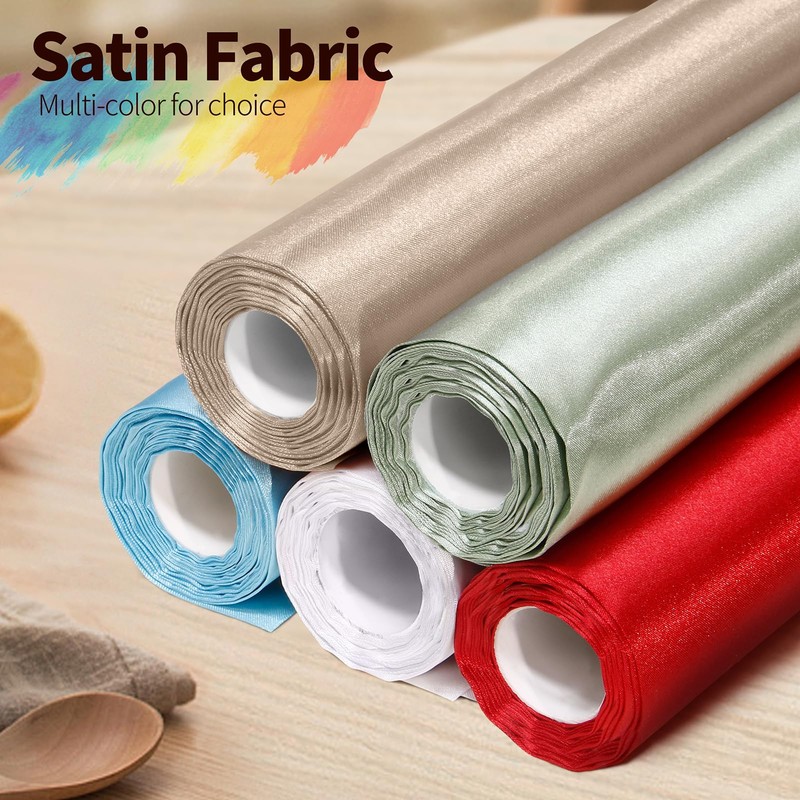 Horbaunal Taupe Satin Fabric 55 Inch Wide by The Yard,