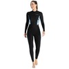 Full Body Wetsuit Women Patchwork Prints Floral Long Sleeve Diving