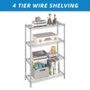 Guan River 4-Shelf Adjustable Metal Shelf Wire Shelving Unit Storage
