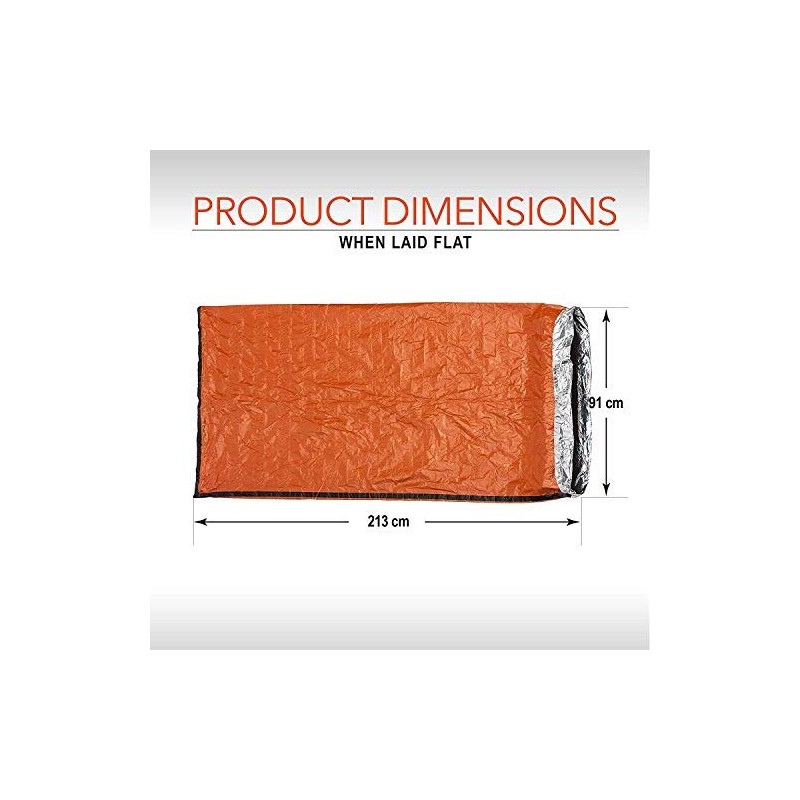 Bramble - 2 Premium Emergency Thermal Survival Weatherproof Sleeping/Bivvy Bags