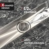 WEBANG 24 Inch Linear Shower Drain Rectangular Floor Drain with