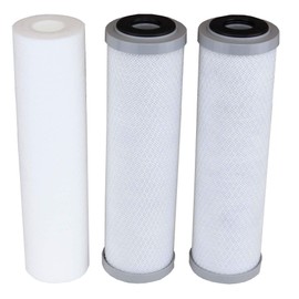 Compatible APEC Filter-Set Bottom 3 Filters for Model ROES-50, ROES-75, RO-45, RO-90, RO-PH90, RO-PERM, RO-Pump, RO-Hi, WFS-1000, ROES-UV75, ROES-PH75, ROES-PHUV75, ROES-UV75-SS, 1 Sediment, 2 Carbon