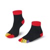 Knitido Rainbows Short Toe Socks with Colourful Toes, 95 %