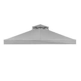 Garden Winds Replacement Canopy for The Callaway Gazebo - Riplock 350 - Slate Gray