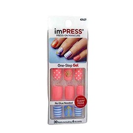Kiss imPress Manicure Short Length Nails 62427 Funky Town