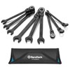 DURATECH 9-Piece Flex-Head Ratcheting Wrench Set, Combination Wrench Set, 72