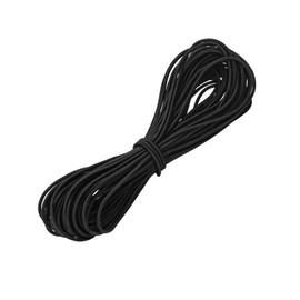 1/8" Bungee Shock Cords,65 Feet Elastic Nylon Cords Kayak Stretch String Rope for Bikes,Tie Downs,Boating,Camping,Cars,Sunshades,Fitness and Outdoor Enthusiasts (1/8 inch x 65 feet, Black)