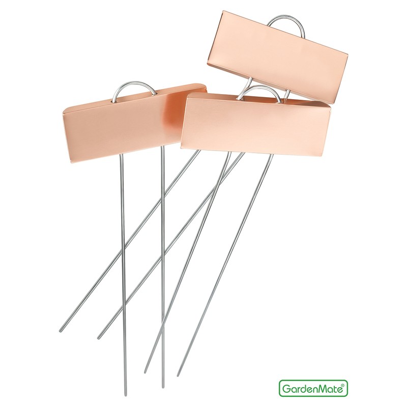 GardenMate 25-Pack Weatherproof Large Copper Metal Plant Labels, Height 11.5",