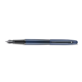 Sheaffer VFM Fountain Pen | E9429 Matt Blue with Black Trims with PVD | Fine Nib with Converter | Premium Fountain Pen