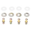 4pcs Door Lock Bolts 357837034 Cotter Pins ABS Metal Replacement