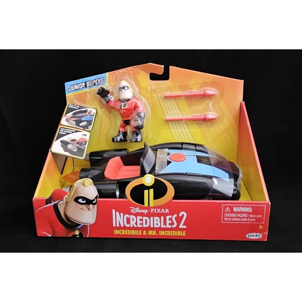 JAKKS Pacific Incredibles 2 Jakks Junior Supers Car and Mr.
