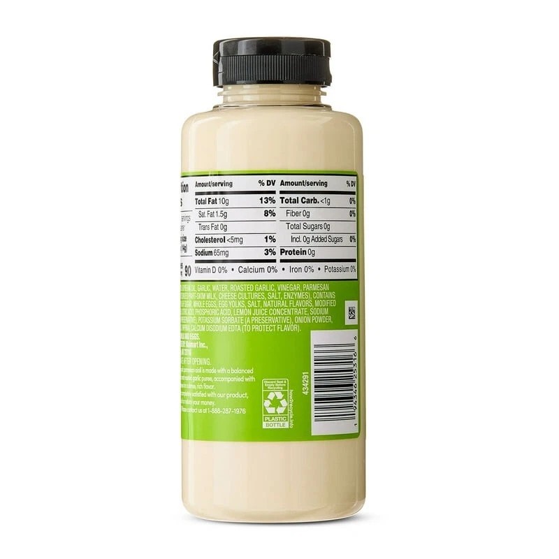 Bettergoods Expertly Blended Garlic Parmesan Aioli Spread 12oz Bottle