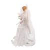 Kurt Adler 12-Inch White and Silver Fiber Optic LED Angel