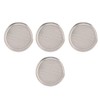 4PCS Door Speaker Grille Cover Round Aluminium Alloy Replacement for
